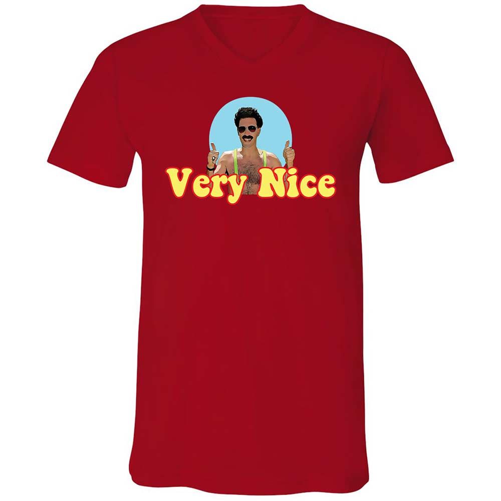 Unisex V-Neck T-Shirt - 26JEALWZ - Red - 5