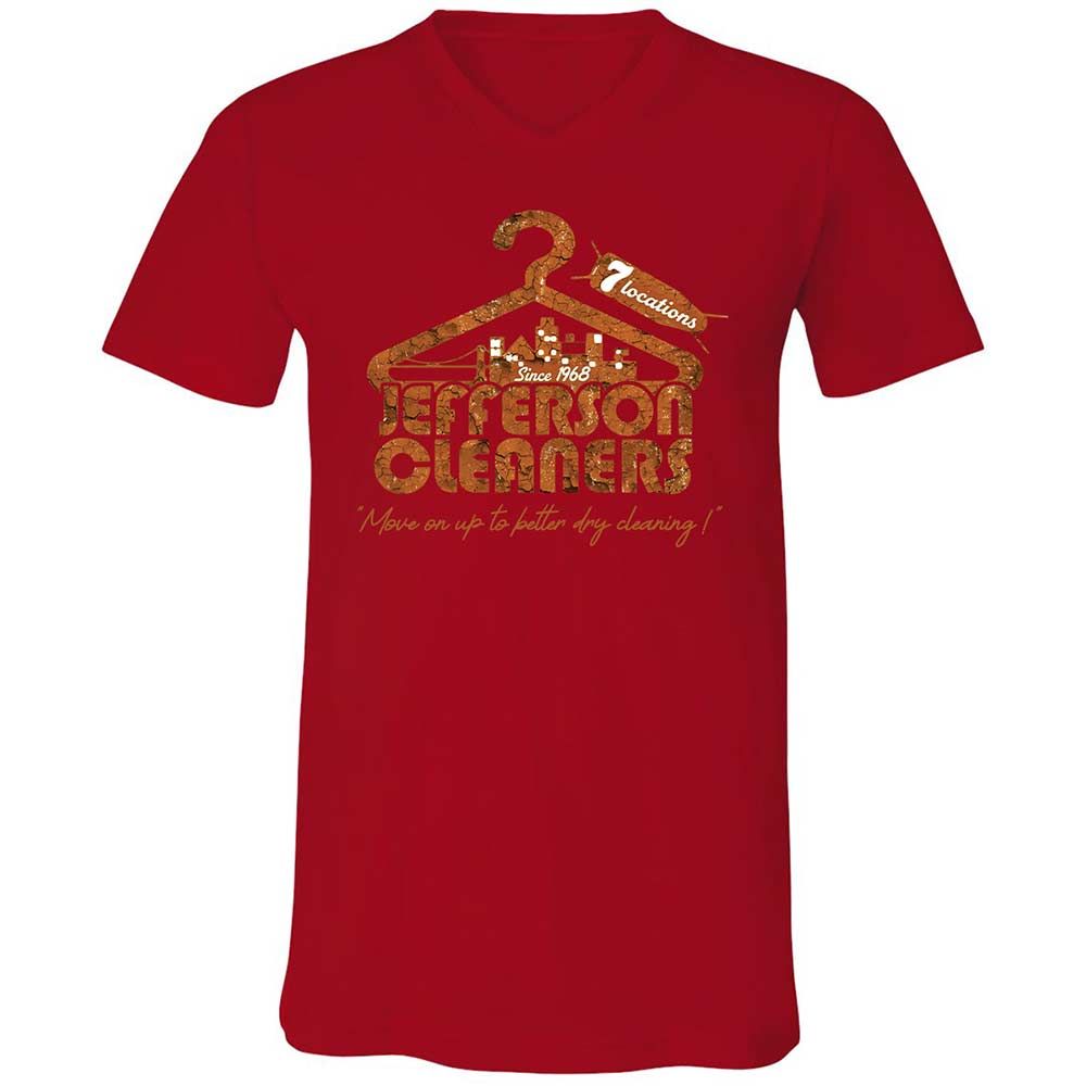 Unisex V-Neck T-Shirt - 5HHWKXP8 - Red - 5