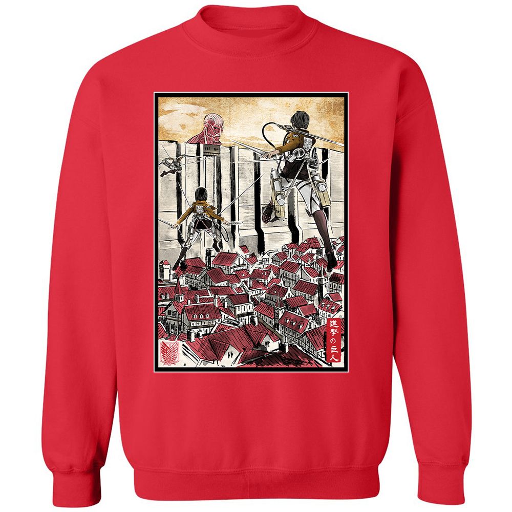 Classic Unisex Sweatshirt - SX69ELML - Red - 5