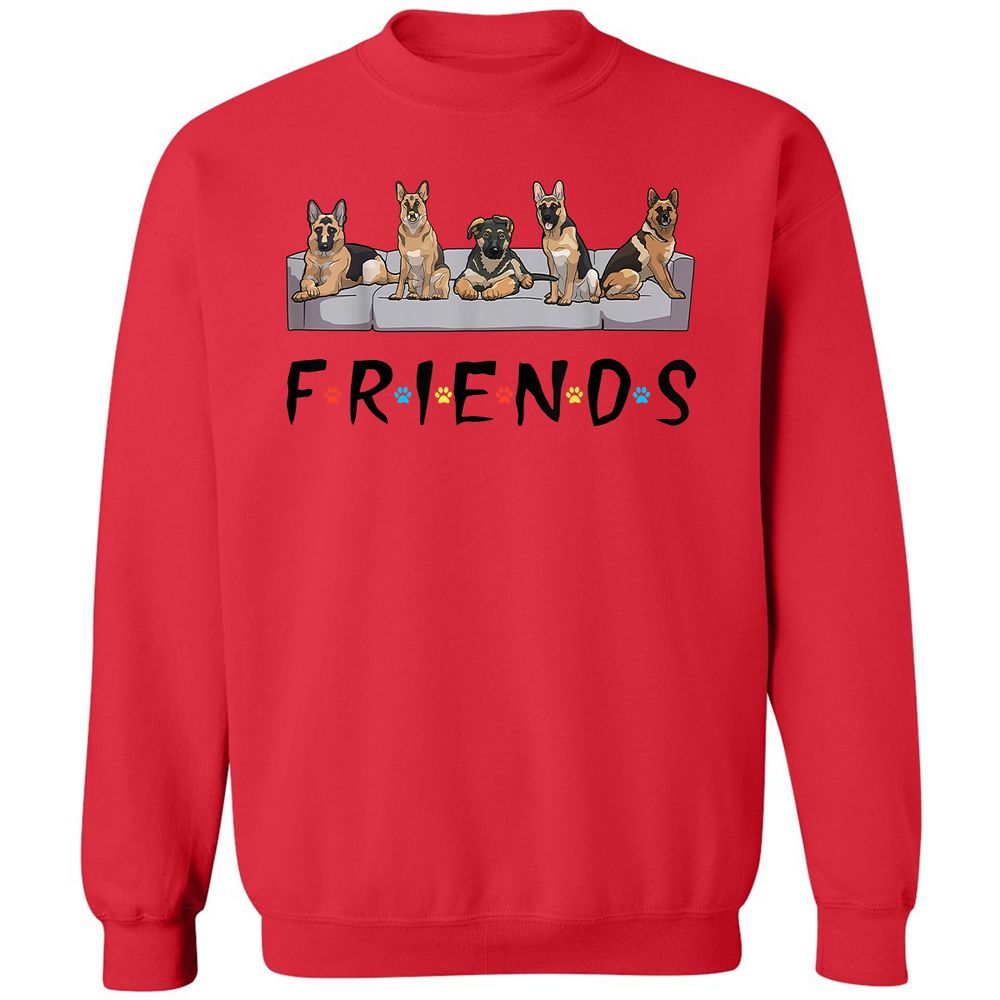 Classic Unisex Sweatshirt - ATCDBYVA - Red - 5