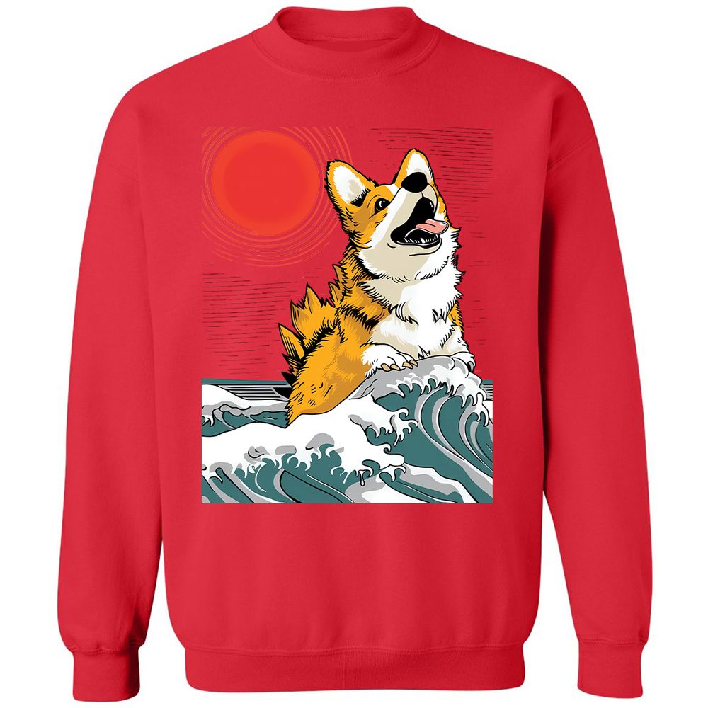 Classic Unisex Sweatshirt - 74J2NTVE - Red - 5