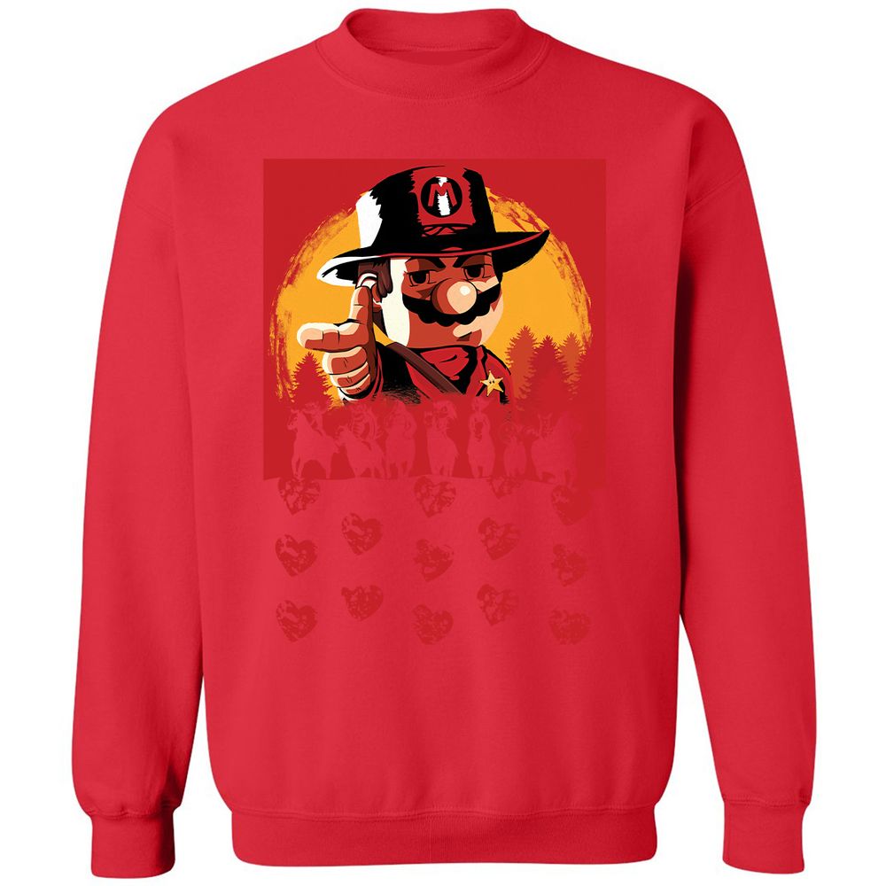 Classic Unisex Sweatshirt - TPXFXBNU - Red - 5