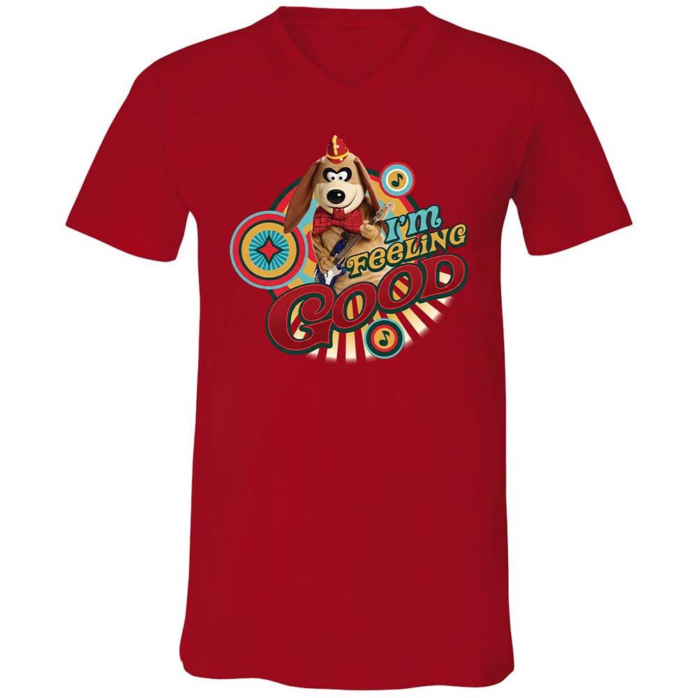Unisex V-Neck T-Shirt - ZPXMV98X - Red - 5