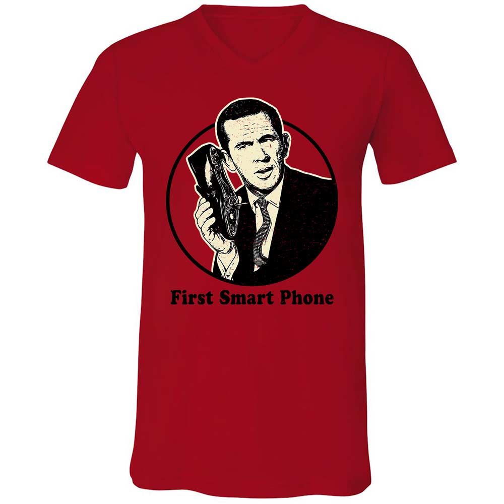 Unisex V-Neck T-Shirt - CG87UUPW - Red - 5