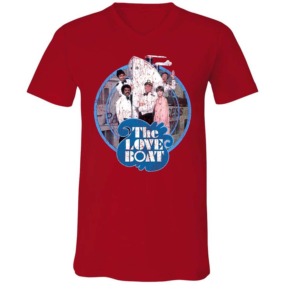 Unisex V-Neck T-Shirt - MEYLLC2Y - Red - 5
