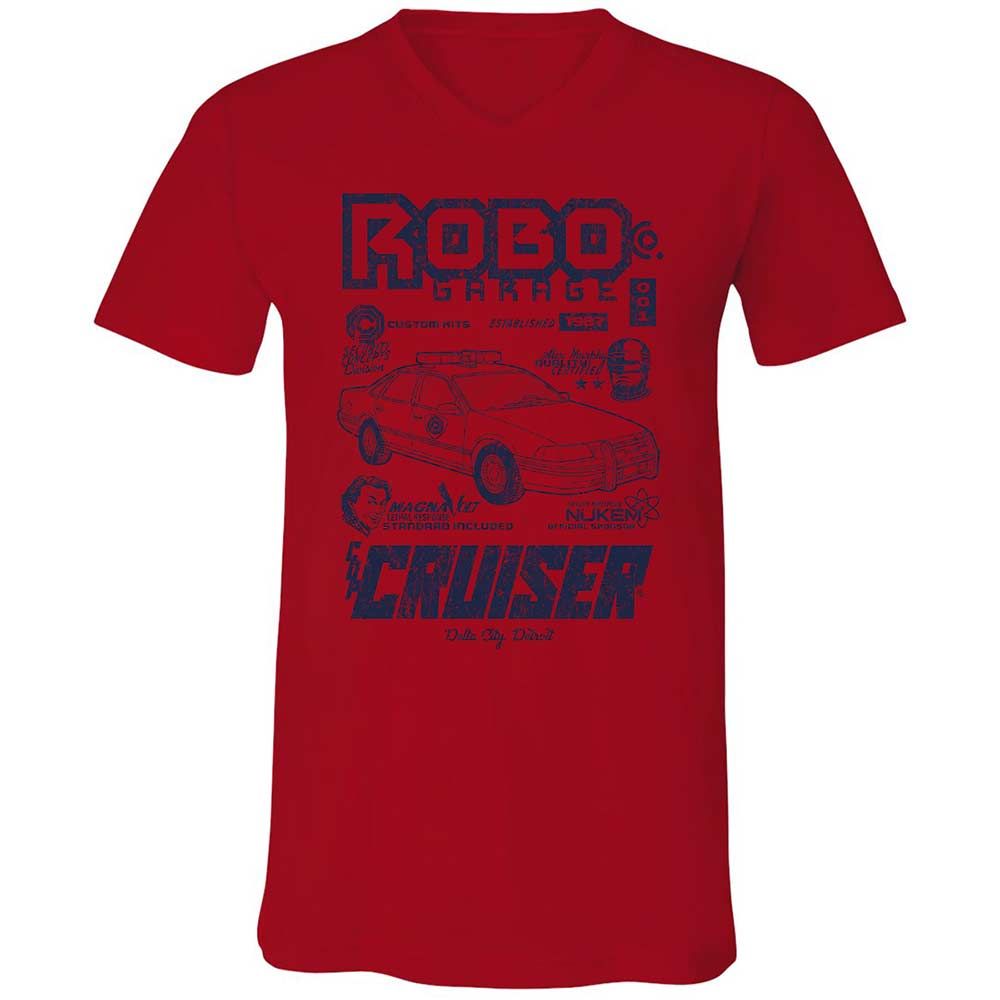 Unisex V-Neck T-Shirt - FU7SPXAV - Red - 5