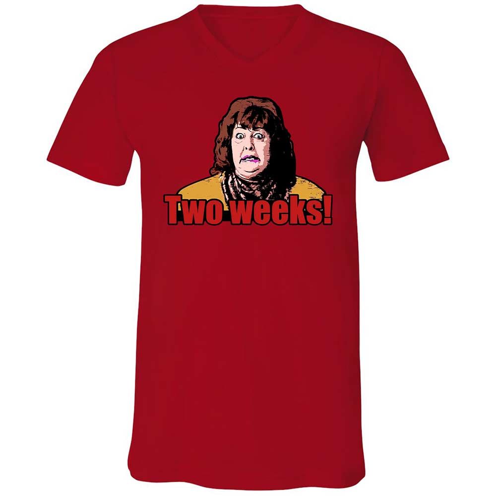 Unisex V-Neck T-Shirt - H9M9T2TE - Red - 5