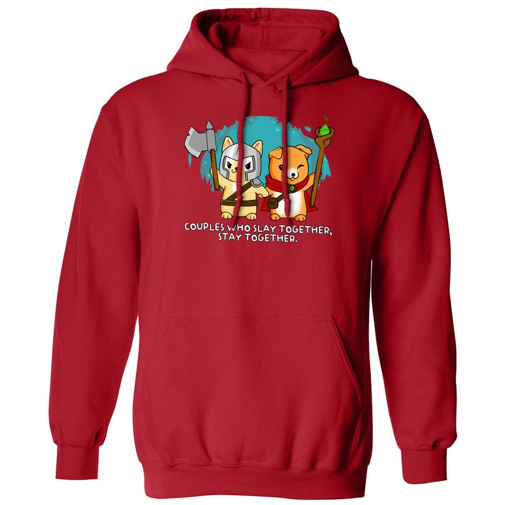 Classic Unisex Hoodie - MEZDG81B - Red - 5