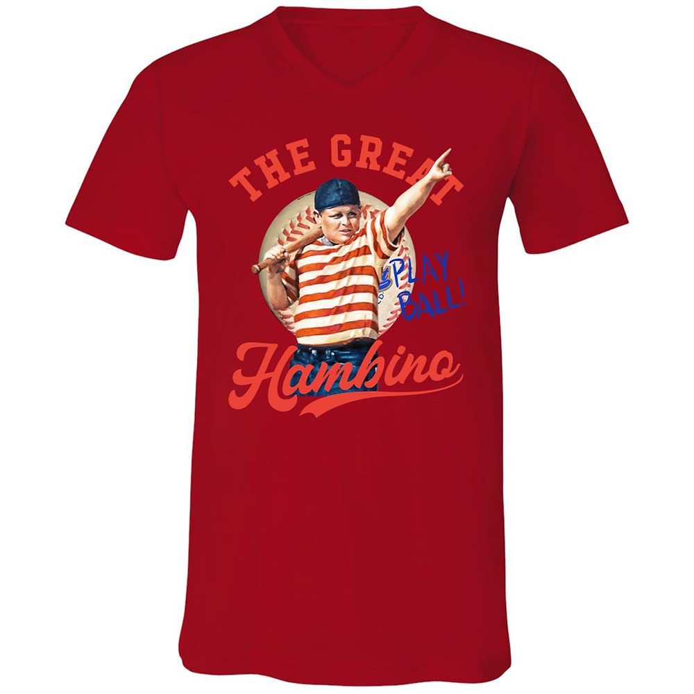 Unisex V-Neck T-Shirt - RRTYDV6Q - Red - 5