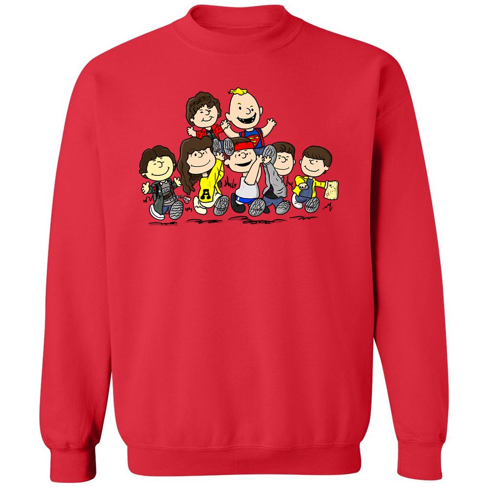 Classic Unisex Sweatshirt - UJZKXLGM - Red - 5