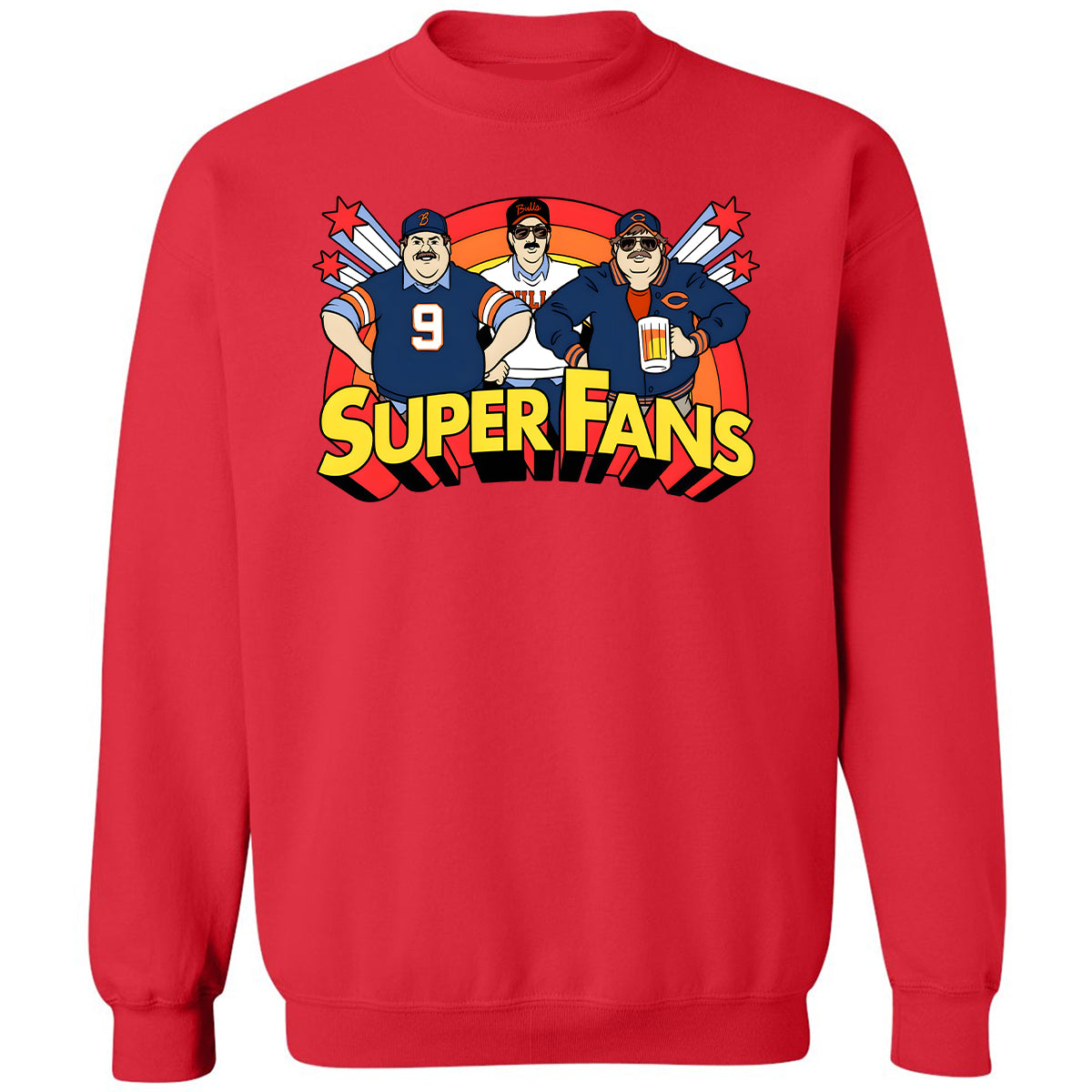 Classic Unisex Sweatshirt - BKL5BKUR - Red - 5
