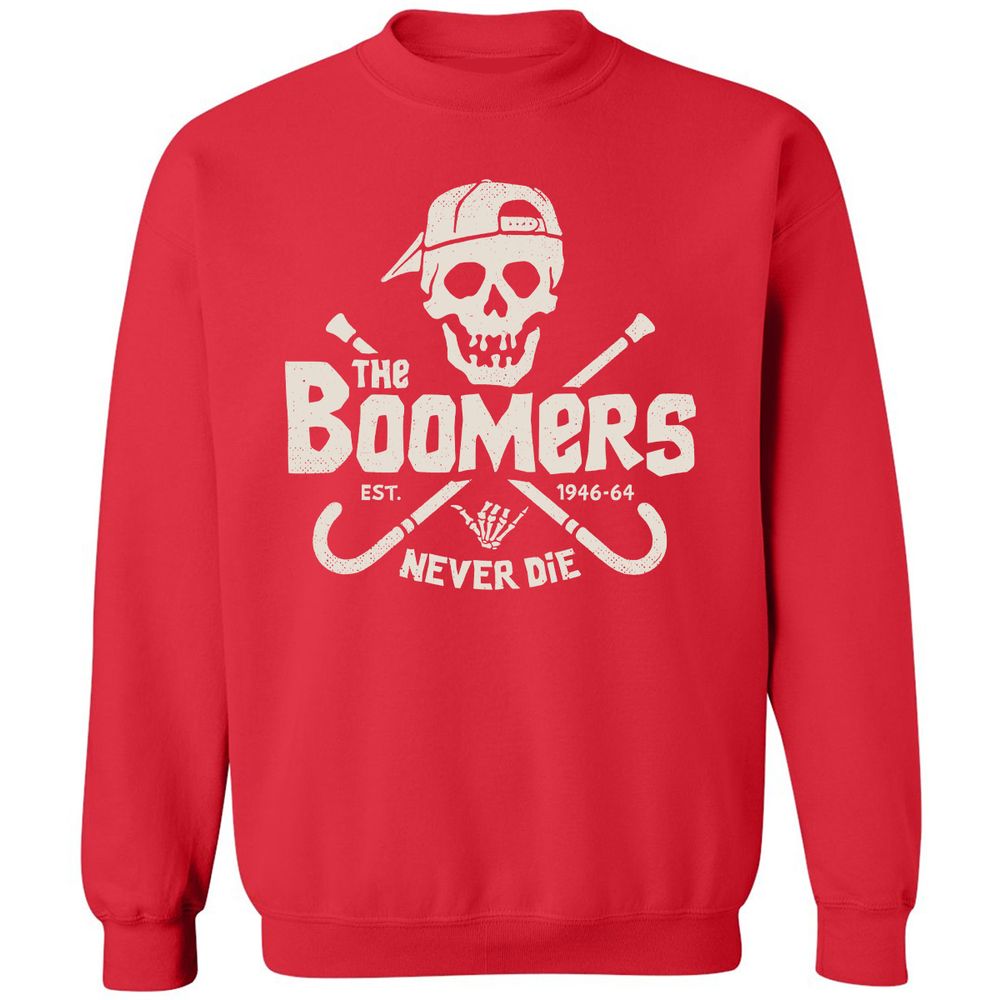 Classic Unisex Sweatshirt - RHAZ79Y9 - Red - 5