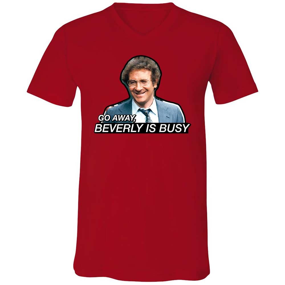 Unisex V-Neck T-Shirt - W77PZ8AL - Red - 5