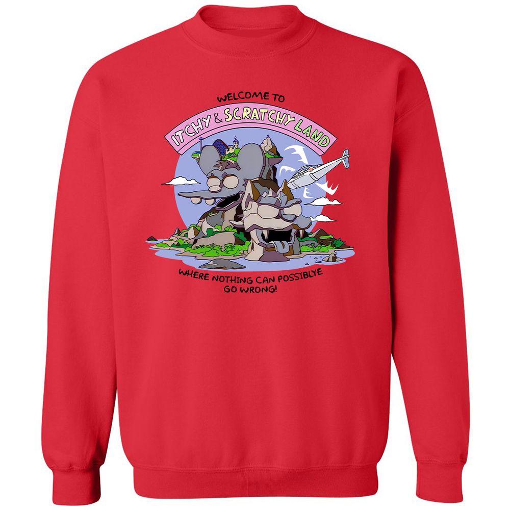 Classic Unisex Sweatshirt - MQ74Q7PX - Red - 5