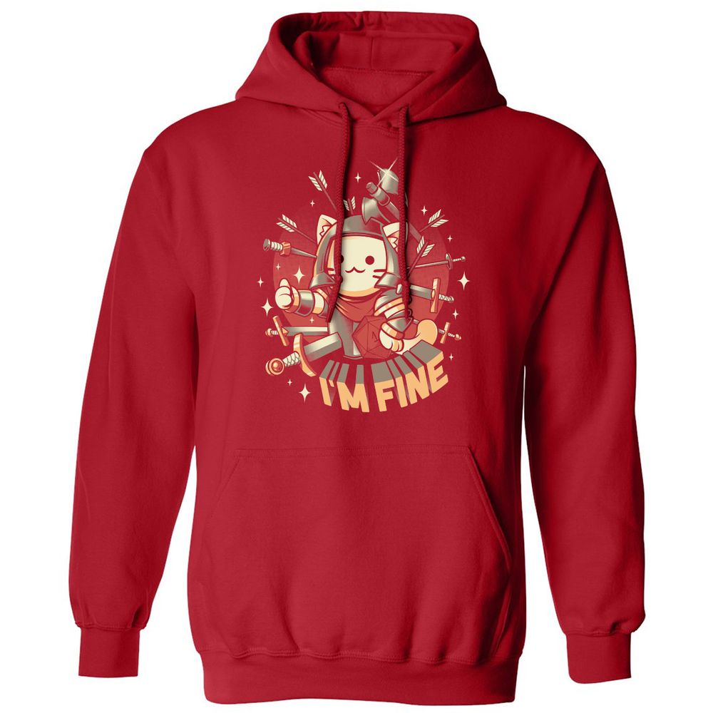 Classic Unisex Hoodie - AF7T7L7V - Red - 5