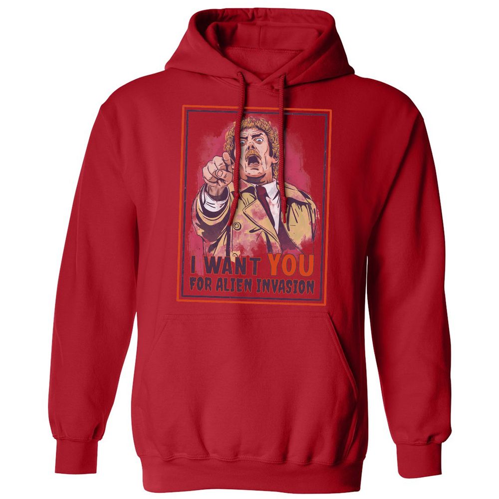 Classic Unisex Hoodie - 8YDDGV5H - Red - 5