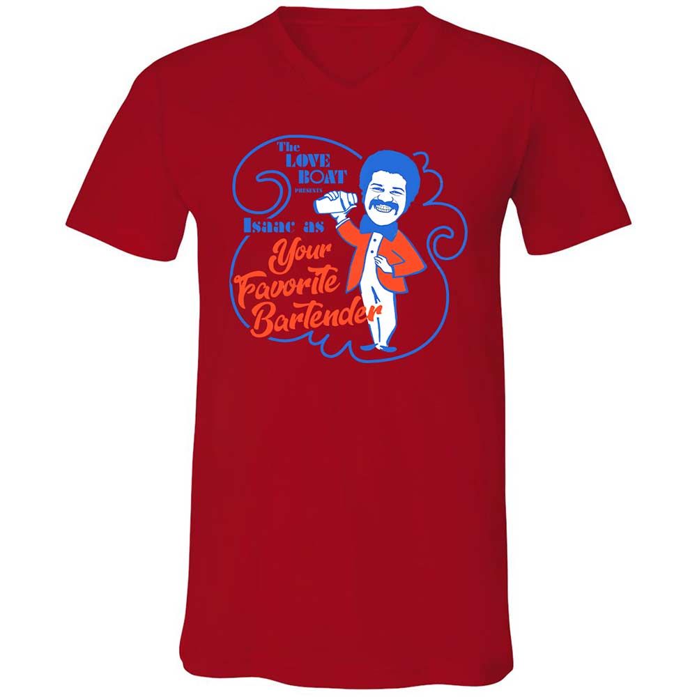 Unisex V-Neck T-Shirt - UEEKNUDB - Red - 5