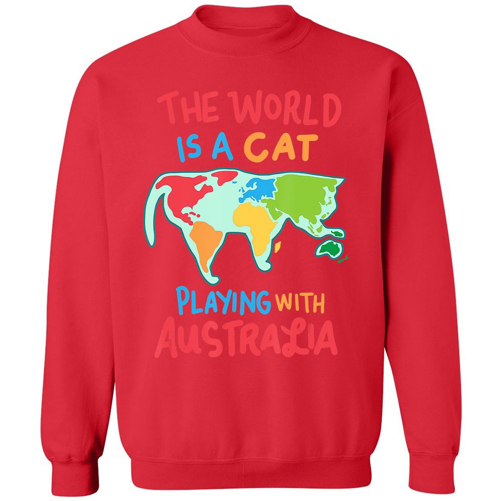 Classic Unisex Sweatshirt - Y32LEPNZ - Red - 5