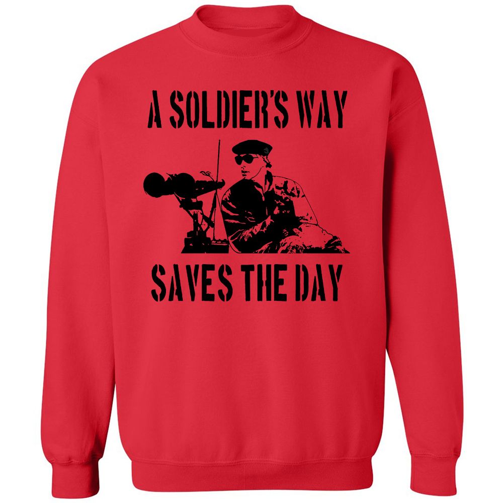 Classic Unisex Sweatshirt - 8KCJ3TSV - Red - 5