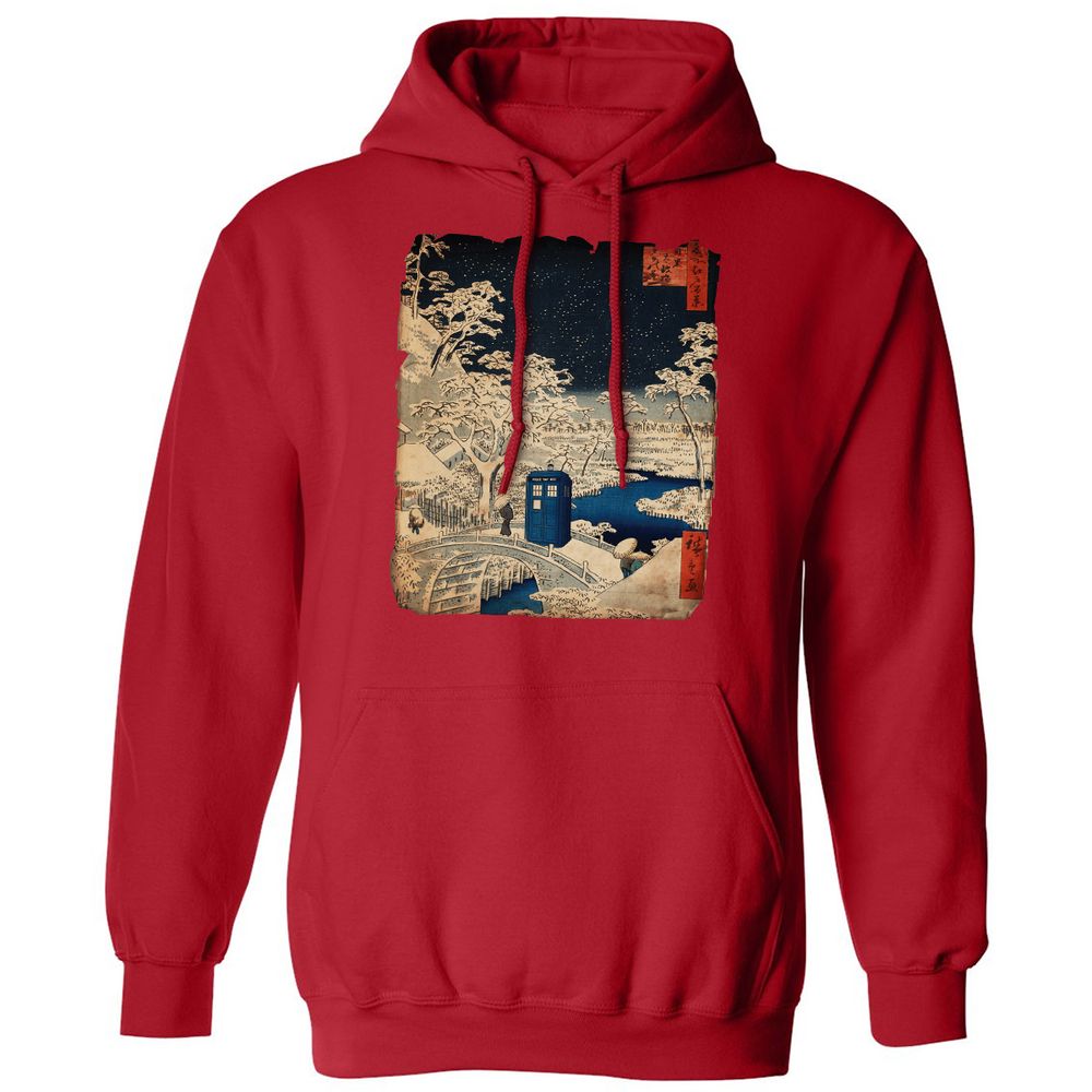 Classic Unisex Hoodie - HJ3KZJ1T - Red - 5