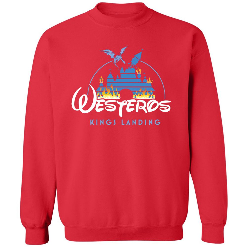Classic Unisex Sweatshirt - 4HLG5QXJ - Red - 5