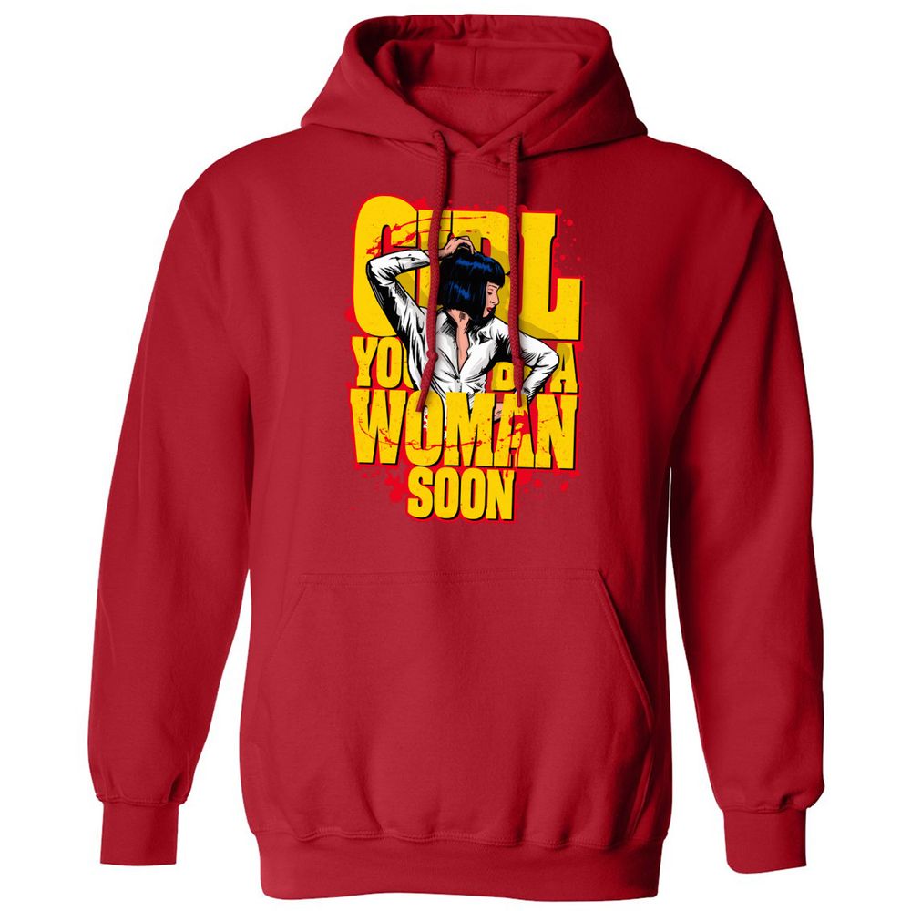 Classic Unisex Hoodie - QKCJYDCL - Red - 5