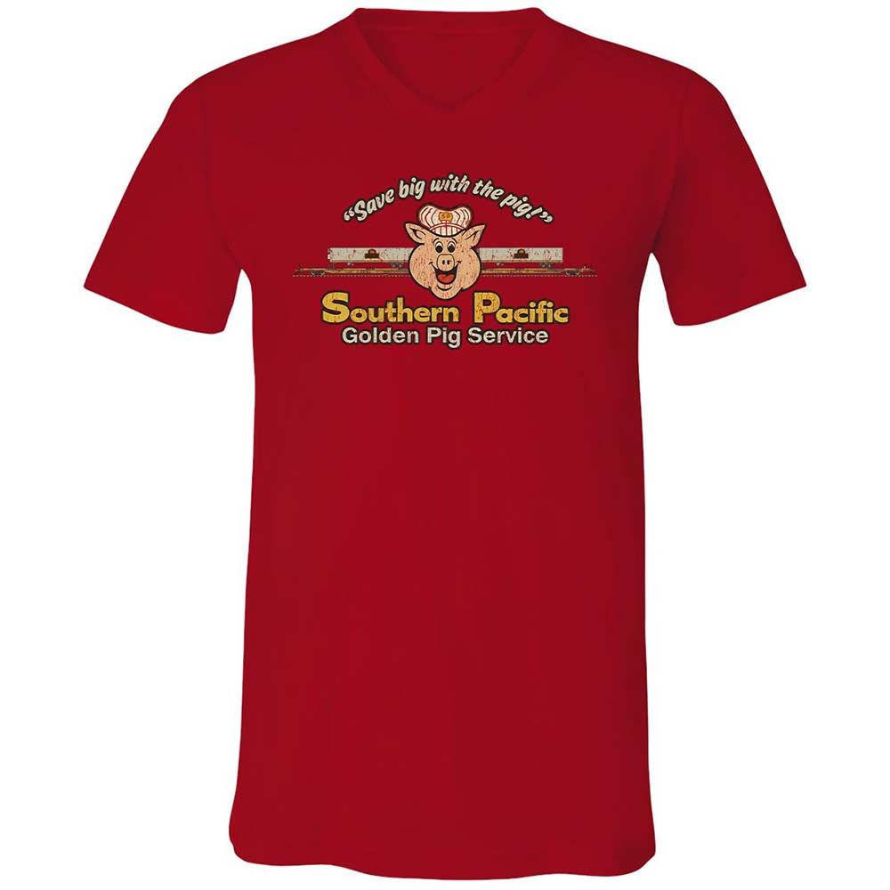 Unisex V-Neck T-Shirt - SDRRRSL9 - Red - 5
