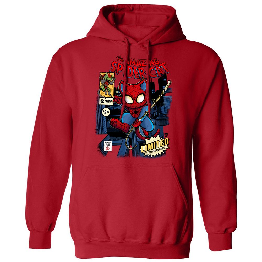 Classic Unisex Hoodie - J8PLYFDZ - Red - 5