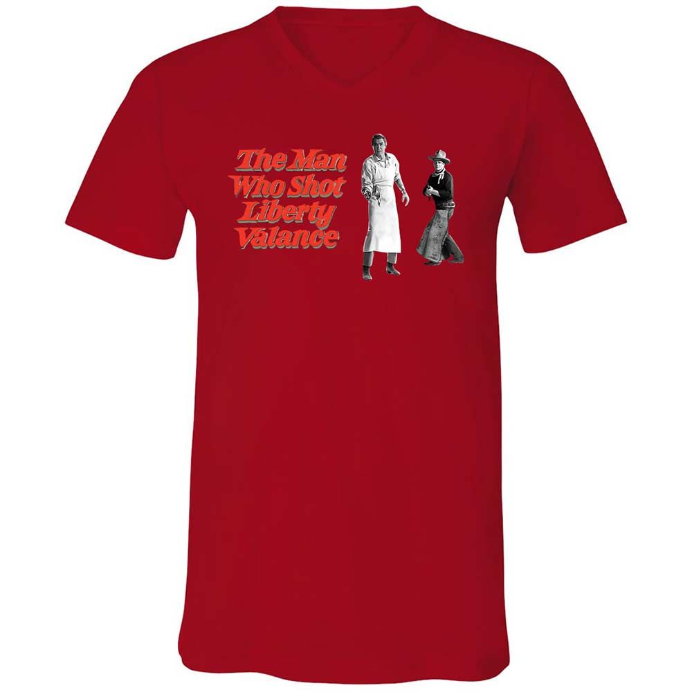 Unisex V-Neck T-Shirt - ZPTVDD4X - Red - 5