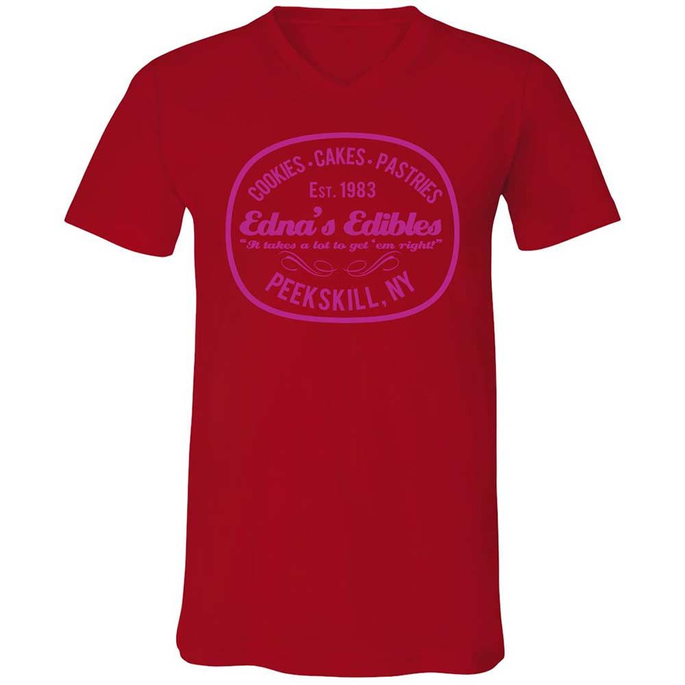 Unisex V-Neck T-Shirt - KAC9GSKU - Red - 5