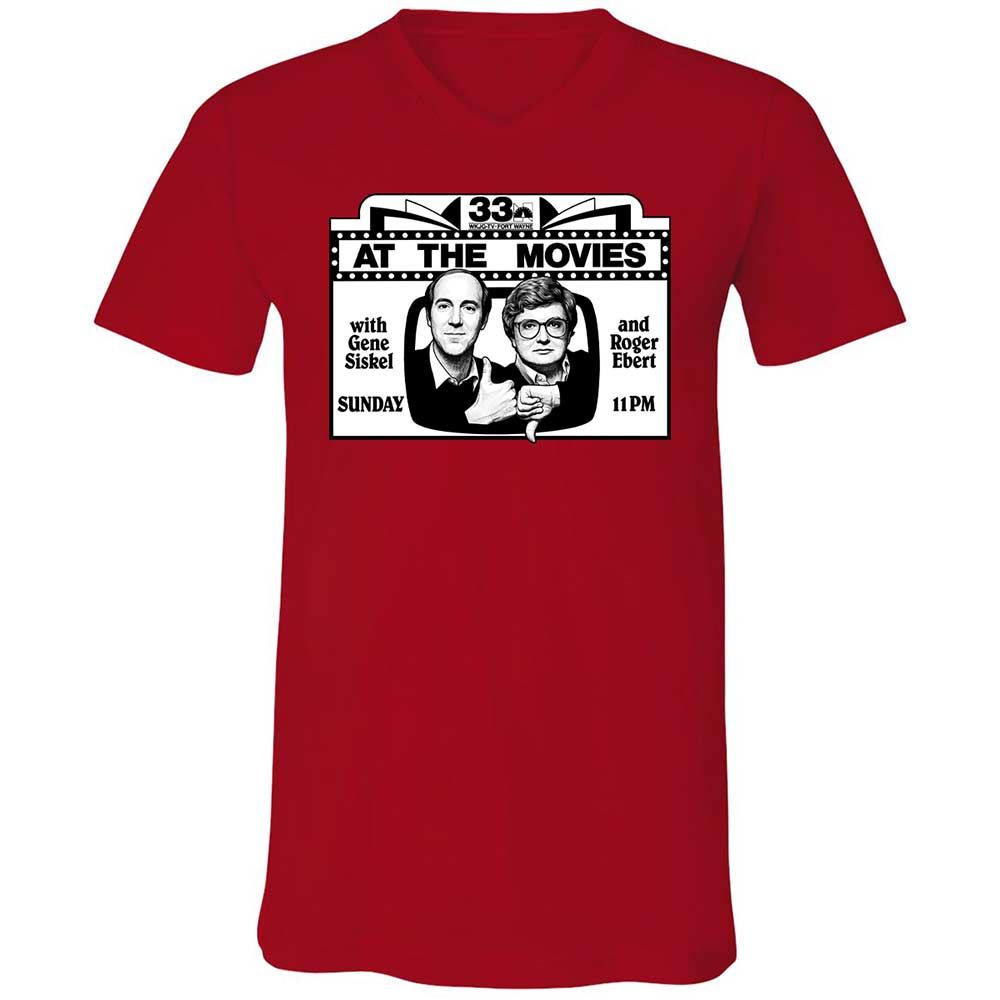 Unisex V-Neck T-Shirt - TPS6R4CH - Red - 5