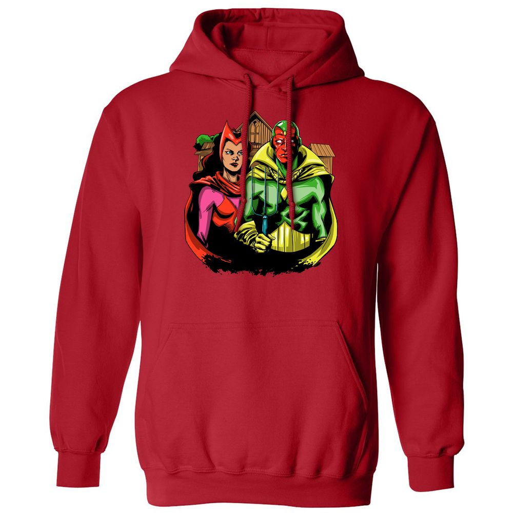 Classic Unisex Hoodie - VT2KH5E3 - Red - 5