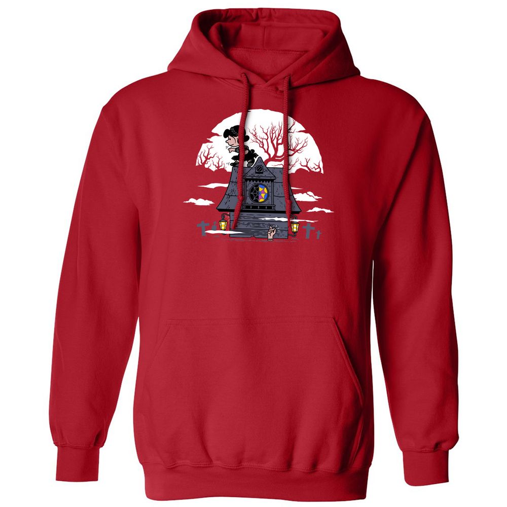 Classic Unisex Hoodie - B69U8VYT - Red - 5