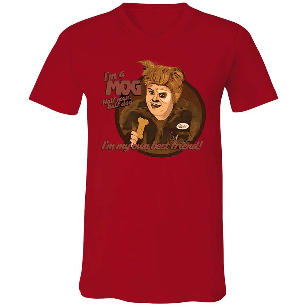 Unisex V-Neck T-Shirt - TJ6T812R - Red - 5
