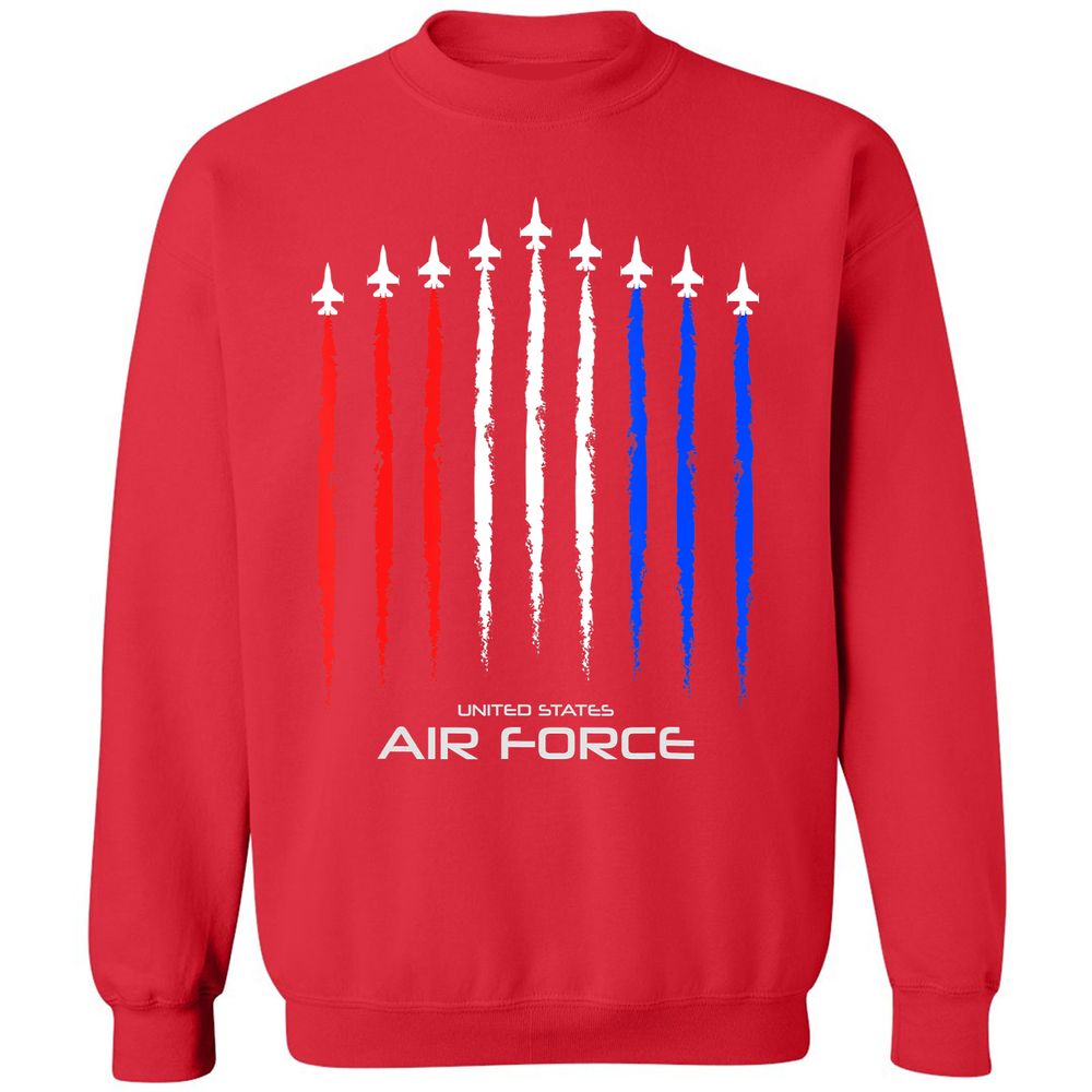 Classic Unisex Sweatshirt - M3B9JQHZ - Red - 5