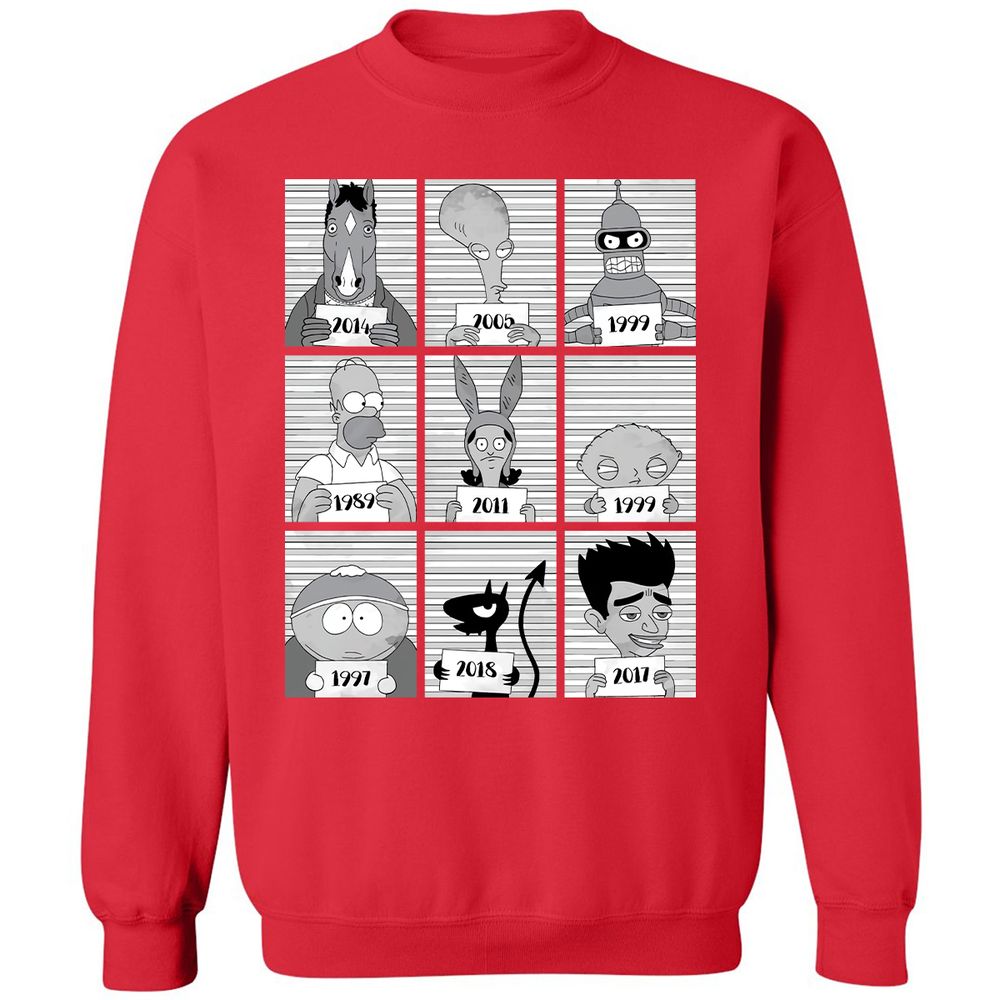 Classic Unisex Sweatshirt - 28HNJVZS - Red - 5