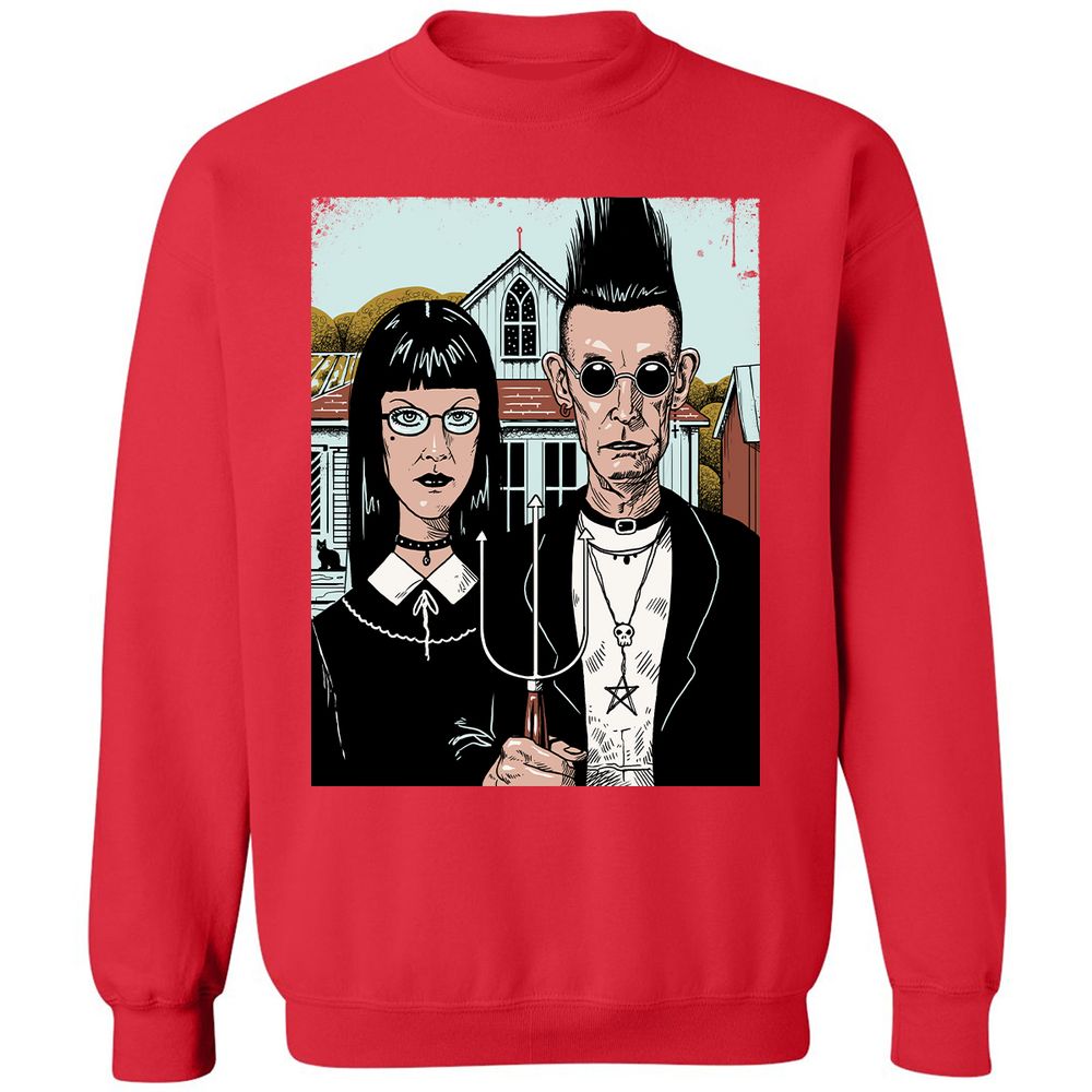 Classic Unisex Sweatshirt - MHW7PTVK - Red - 5