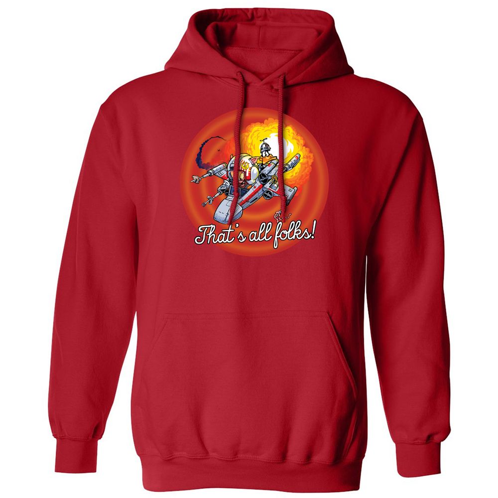 Classic Unisex Hoodie - SQMQBTJT - Red - 5