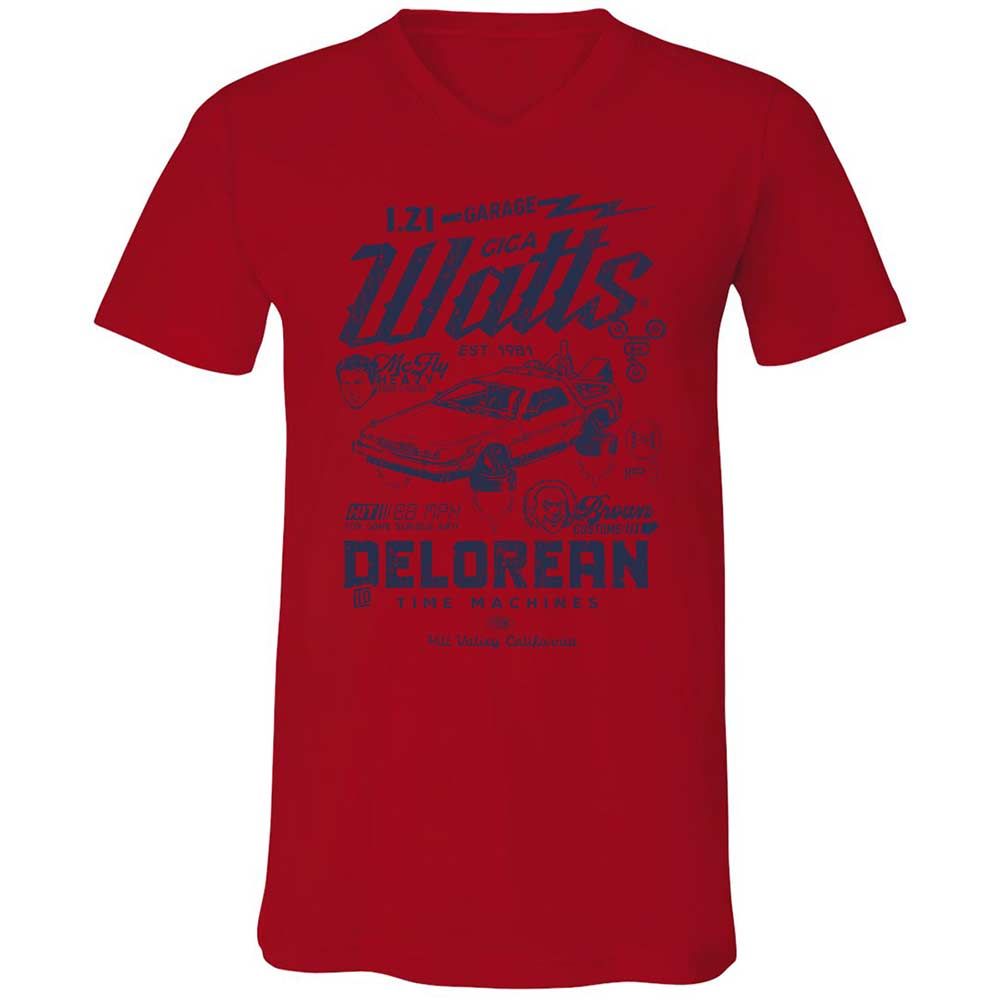 Unisex V-Neck T-Shirt - HMXFGLLE - Red - 5