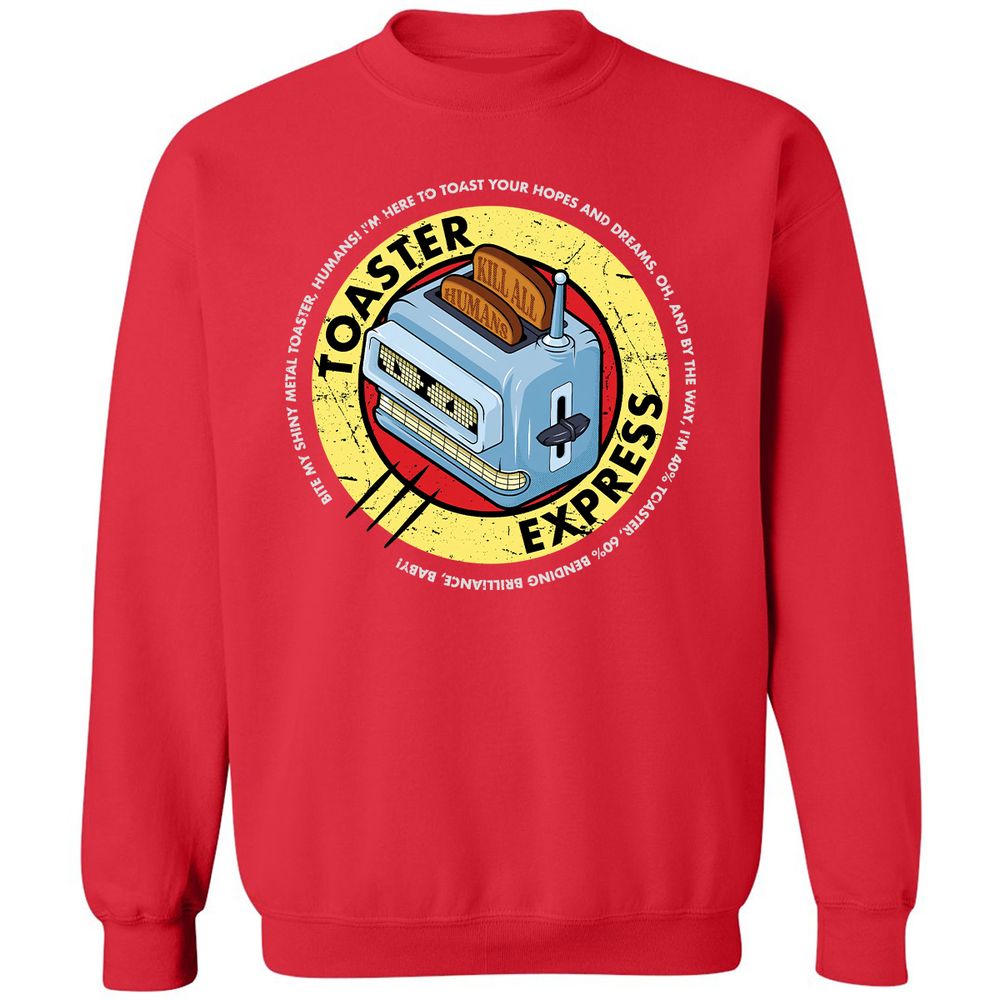 Classic Unisex Sweatshirt - 9PJNQNYC - Red - 5