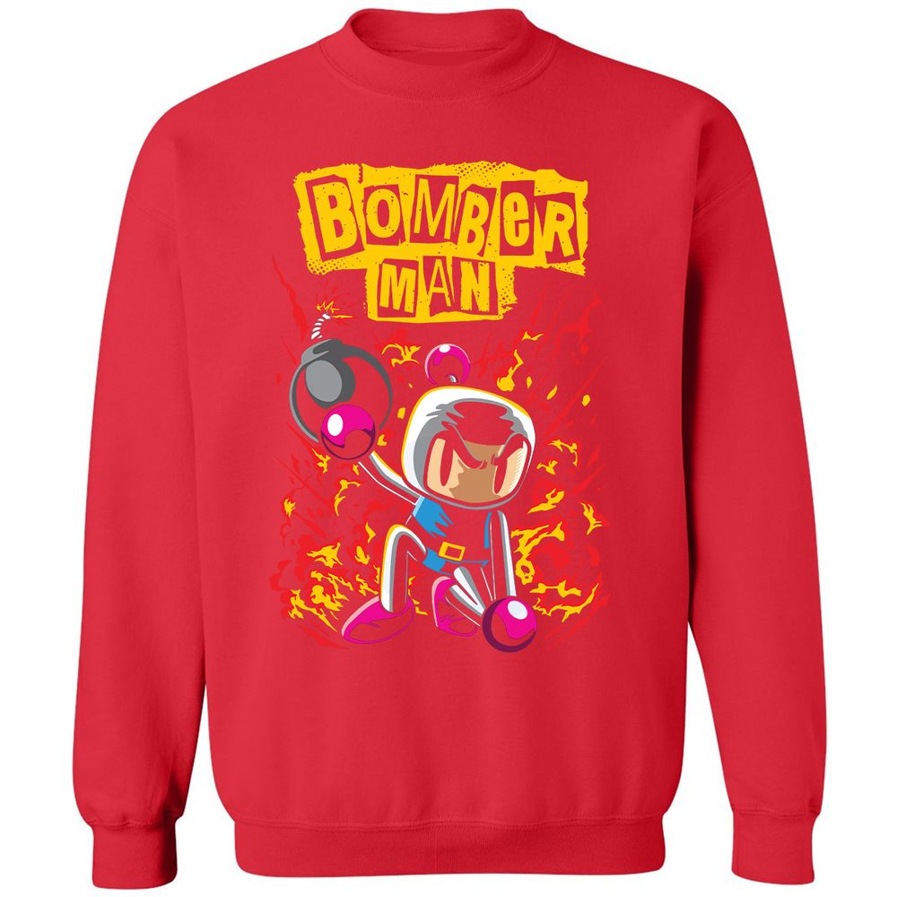 Classic Unisex Sweatshirt - 64BG6N9H - Red - 5
