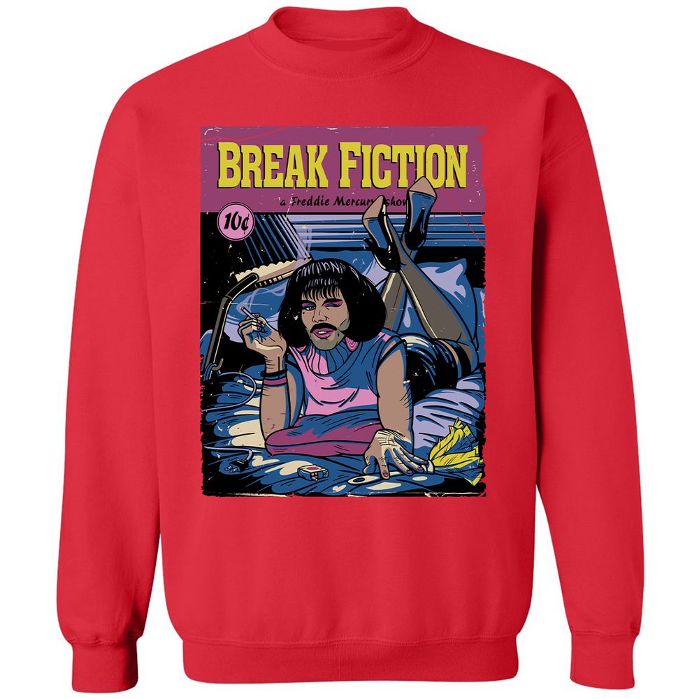 Classic Unisex Sweatshirt - TJPUHWJQ - Red - 5