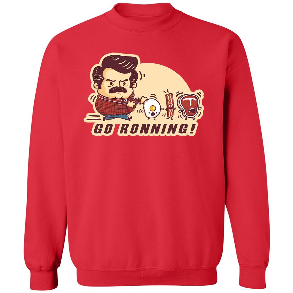 Classic Unisex Sweatshirt - 6UZN5JSK - Red - 5