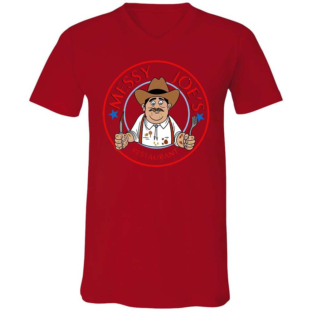 Unisex V-Neck T-Shirt - 5GE4NY99 - Red - 5