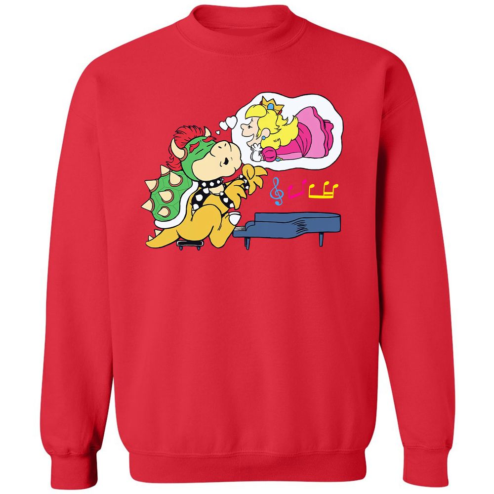 Classic Unisex Sweatshirt - UJXE1627 - Red - 5
