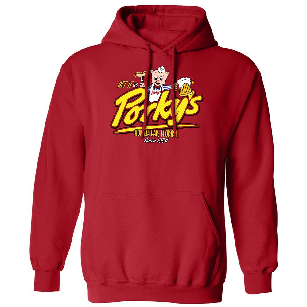 Classic Unisex Hoodie - EC6B8NQD - Red - 5