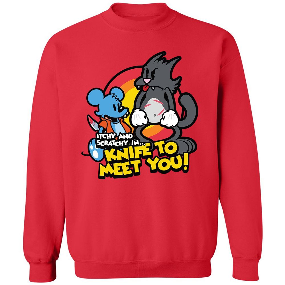 Classic Unisex Sweatshirt - 9VC6F9PX - Red - 5