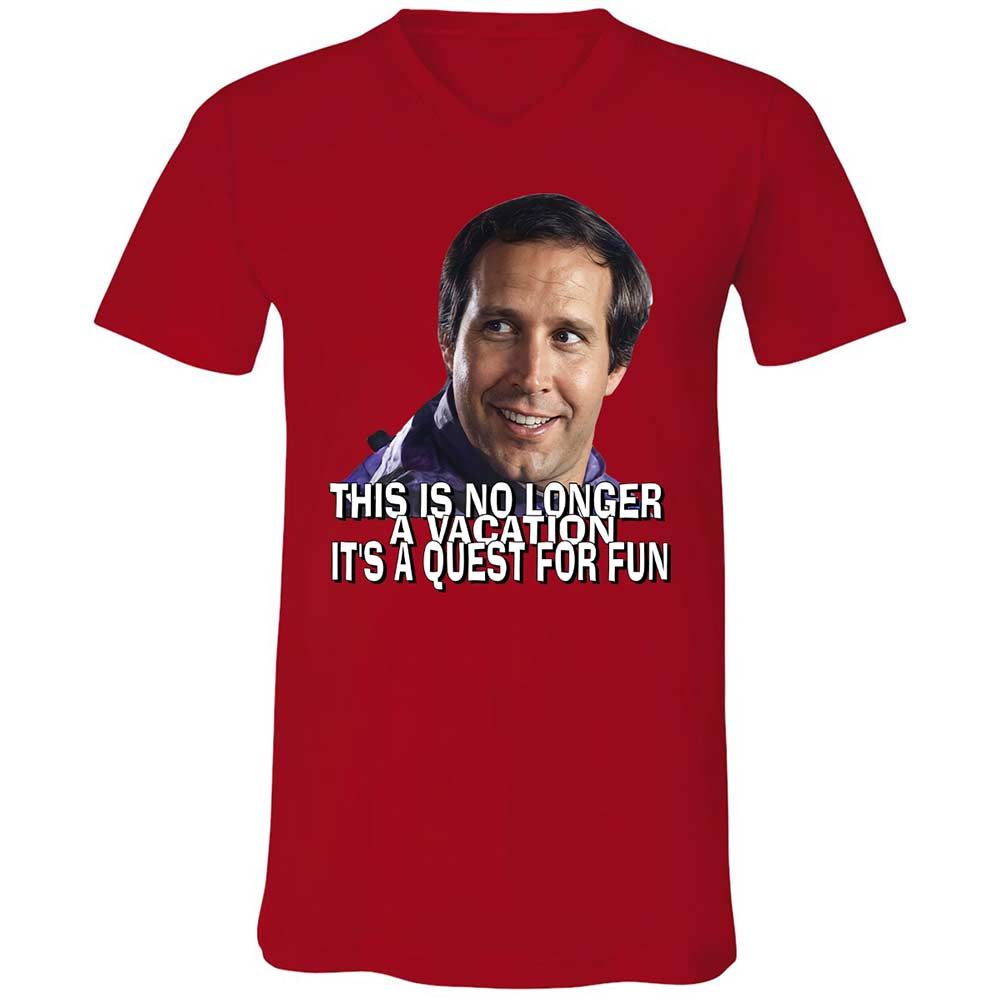 Unisex V-Neck T-Shirt - VEPEHNZD - Red - 5