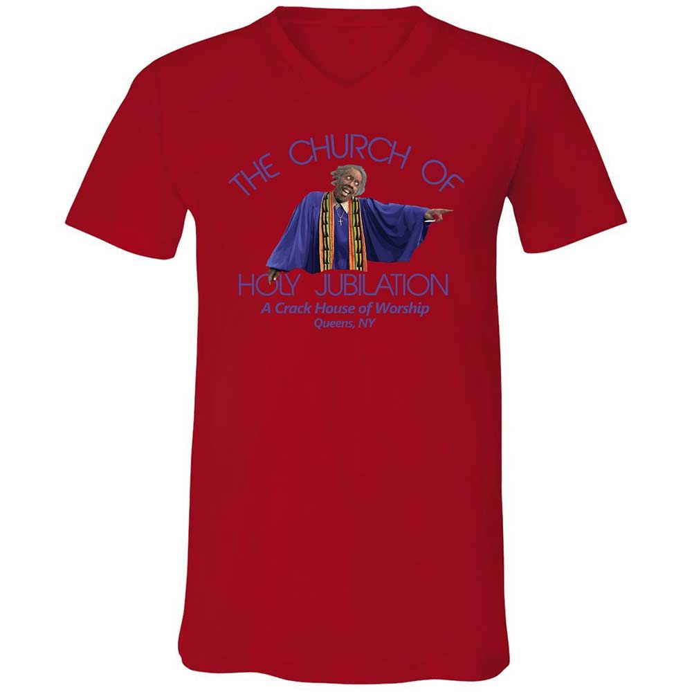 Unisex V-Neck T-Shirt - WQ3DNRZ3 - Red - 5