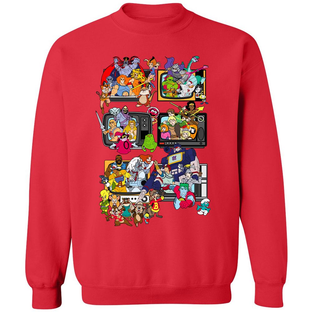 Classic Unisex Sweatshirt - D4VSZNGJ - Red - 5